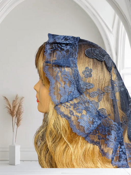 Butterfly Blue Veil